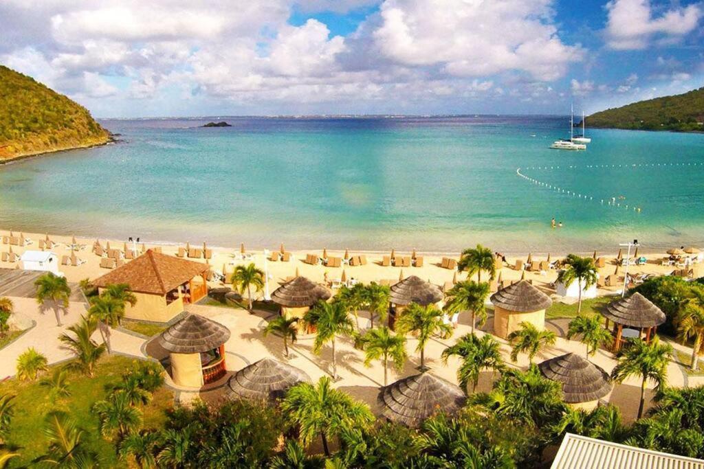 Le Palmier Bleu, Cocon Tropical, Plage & Piscine Anse Marcel Bagian luar foto
